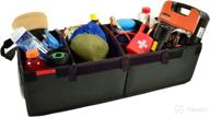 🧺 picnic at ascot heavy duty rigid base trunk organizer - 70 lb capacity - adjustable dividers - 30" x 15" - high-quality, usa design & approval logo