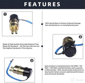 img 1 attached to 🚀 High Performance 12V Fuel Pump Assembly for Honda Shadow CR250R CBR600F CBR900RR Interceptor/Ninja ZX11/ZX6 - PLDDE 3/8'' 10mm