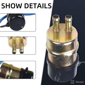 img 2 attached to 🚀 High Performance 12V Fuel Pump Assembly for Honda Shadow CR250R CBR600F CBR900RR Interceptor/Ninja ZX11/ZX6 - PLDDE 3/8'' 10mm