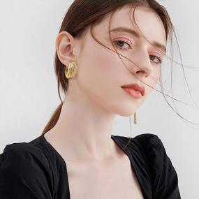 img 1 attached to Papasgix Gold Huggie Hoop Earrings: The Ultimate Set For Women And Girls, Stylish Twisted Cartilage And Chunky Hoops For Stunning Looks And Perfect Gift Ideas