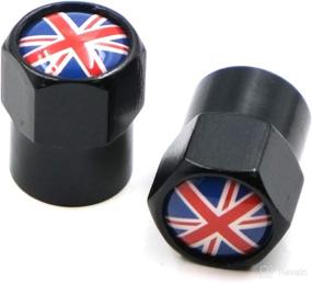 img 1 attached to AutoE 5PCS Wheel Tire Valve Caps Stem Covers National Flag Logo Sticker Car Auto Motorcycle Bicycle Accessories (England)