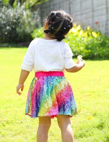 img 2 attached to Cilucu Baby Girls Sequin Skirts: Perfect For Birthday Parties & Princess Dress-Ups!