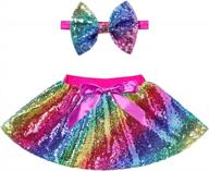 cilucu baby girls sequin skirts: perfect for birthday parties & princess dress-ups! logo