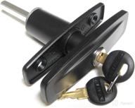 ⏰ enhanced trimark clockwise t-handle with pop-up locking mechanism (tm13946-01blkrk) logo