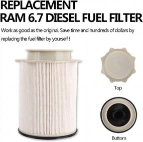 img 3 attached to Dodge Ram 6.7L L6 Cummins Diesel Fuel Filter Set With O-Ring For 2011-2017 2500 3500 4500 Turbo Diesel Engines - 68157291AA
