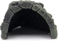 🦎 versatile minyulua reptile hideout cave: ideal shelter for aquarium reptiles, fish, frogs, lizards, tortoise, gecko, spiders, and more! логотип