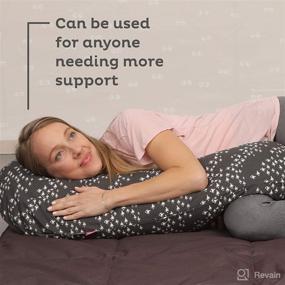 img 2 attached to 🦔 Premium Grey Hedgehogs Pregnancy Pillow - Full Body Maternity Pillow for Optimal Support – Ideal for Parental and Postnatal Positioning with Removable Cover