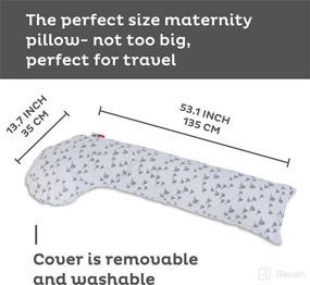 img 3 attached to 🦔 Premium Grey Hedgehogs Pregnancy Pillow - Full Body Maternity Pillow for Optimal Support – Ideal for Parental and Postnatal Positioning with Removable Cover