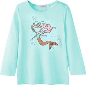 img 3 attached to Arshiner Girls Shirts Sleeve T Shirt Girls' Clothing ~ Tops, Tees & Blouses