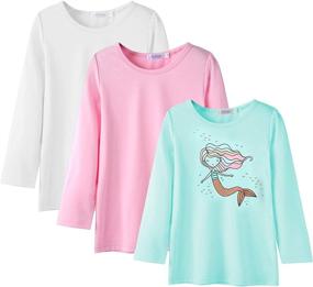 img 4 attached to Arshiner Girls Shirts Sleeve T Shirt Girls' Clothing ~ Tops, Tees & Blouses