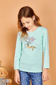 img 2 attached to Arshiner Girls Shirts Sleeve T Shirt Girls' Clothing ~ Tops, Tees & Blouses