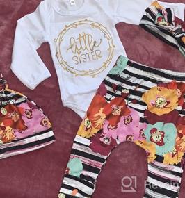 img 5 attached to 👶 Newborn Baby Girl Clothes: I'm New Here Infant Outfit – Adorable 4PC Set for Cute Toddler Baby Girl Outfits