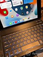 img 1 attached to Upgrade Your IPad Experience With A Stylish And Versatile Keyboard Case - Hamile IPad Keyboard Case 10.2" With Pencil Holder And Backlit Keyboard In 7 Colors review by Matthew Fleming