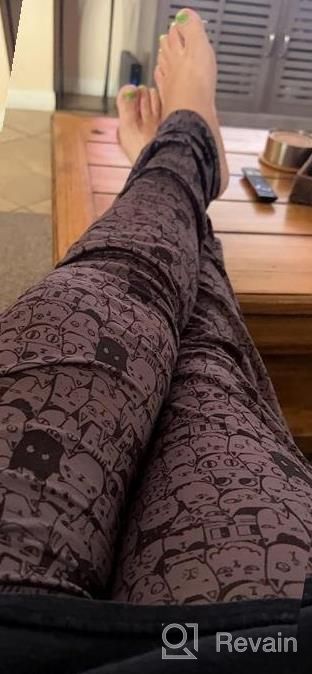 img 1 attached to Stylish And Comfortable: AMiERY'S Women'S Floral Print Lounge Pants With Drawstring And Wide Leg review by Tanya Helmbrecht