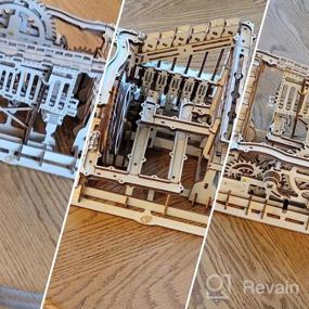 img 7 attached to Деревянные американские горки Marble Run Puzzle - ROKR 3D механическая модель для самостоятельного изготовления, украшения и образовательных подарков
