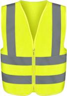 stay safe and seen with neiko high visibility reflective safety vest in neon yellow logo