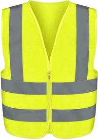 img 4 attached to Stay Safe And Seen With NEIKO High Visibility Reflective Safety Vest In Neon Yellow