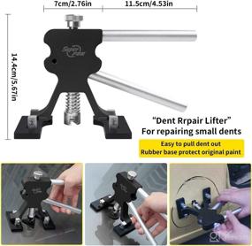 img 2 attached to 🔧 Optimized Full Set Super PDR Dent Puller Kit for Auto Body Dent Removal - Adjustable Black Dent Lifter and T-bar Dent Puller Included for Minor and Deep Dent Paintless Repair