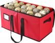 organize your christmas decorations with sattiyrch large ornament storage box - holds 54 ornaments of up to 4 inches logo