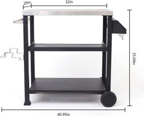 img 3 attached to 🔧 Enhance Efficiency with NUUK Stainless Commercial Three Shelf Worktable: A Reliable Workstation for Optimal Organization