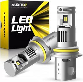 img 4 attached to AUXITO 2023 Upgraded 9004 LED Bulbs, 100W 20000LM Per Set, 6000K Cool White HB1 Bulb With Fan For Hi/Lo Beam, Halogen Replacement, Plug And Play, Pack Of 2