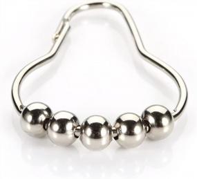 img 3 attached to Upgrade Your Bathroom With The Amazer Rust Proof Stainless Steel Shower Curtain Rings - Set Of 12