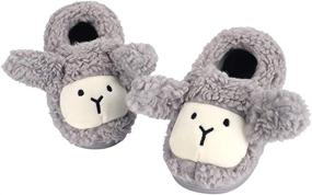 img 3 attached to ESTAMICO Toddler Slippers: Outdoor and Household Boys' Shoes via Slippers+