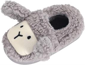 img 4 attached to ESTAMICO Toddler Slippers: Outdoor and Household Boys' Shoes via Slippers+