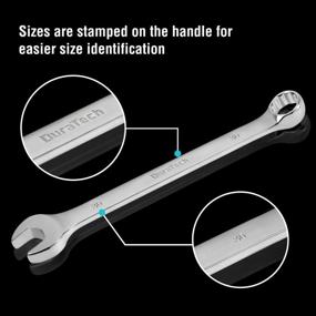 img 1 attached to 5-Piece Long Pattern Combination Wrench Set, Metric Sizes 23-30Mm, 12-Point Design, Made With Durable CR-V Steel And Comes With A Handy Pouch - DURATECH