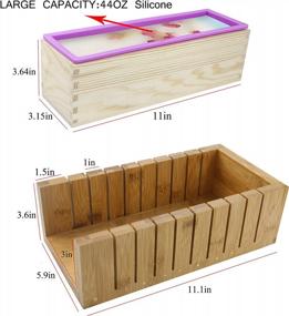 img 3 attached to Силиконовая форма для мыла из 3 частей и набор инструментов для резки бамбука с термоусадочными пакетами