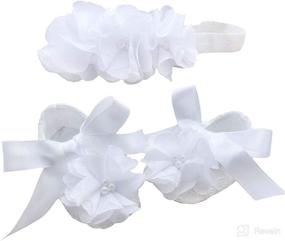 img 4 attached to Bow Dream Christening Headband Reinstones Apparel & Accessories Baby Boys best: Clothing