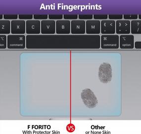 img 2 attached to Защитите свой MacBook Air с помощью 2 упаковок водонепроницаемой и устойчивой к царапинам крышки трекпада для модели 2022 года A2681 с чипом M2