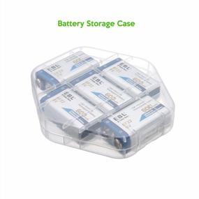 img 1 attached to 5-Pack EBL 9V Rechargeable Lithium Ion Batteries With 600MAh Capacity And 5-Bay Charger For Smoke Alarm Detectors - 2A Input