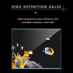 img 1 attached to 🐠 Rimless 4 Gallon Aquarium Fish Tank: Compact Size with 13.8" L × 9.1" H × 8.3" W Dimensions