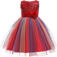 super fairy flower rainbow princess girls' clothing : dresses logo