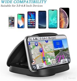 img 2 attached to Rotatable Dashboard Horizontal Compatible Smartphones Car Electronics & Accessories good in Car Electronics Accessories