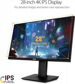 img 2 attached to 🖥️ ASUS Monitor FreeSync DisplayPort Renewed 28" with Adjustable Pivot, Tilt, and Height – HD/4K Display