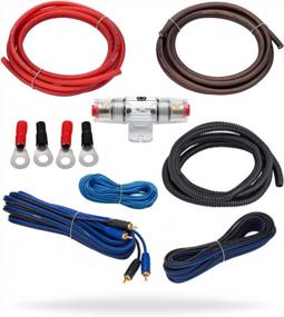 img 4 attached to Upgrade Your Sound With InstallGear Dual 8 Gauge Amp Wiring Kit Featuring True Spec Soft Touch Wire - Ideal For Amplifier And Subwoofer Installation With 8 Gauge Wire.