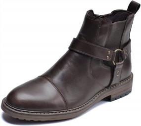 img 4 attached to Men'S Arkbird Chelsea Ankle Boots: Genuine Leather Oxford Shoes For Casual And Formal Dressing