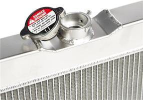 img 1 attached to 🏎️ High Performance DNA Motoring Tri Core Aluminum Racing Radiator for Mustang/Cougar XR7, Fairlane/Ranchero - 3-Row, 24" x 16.25" x 2.25