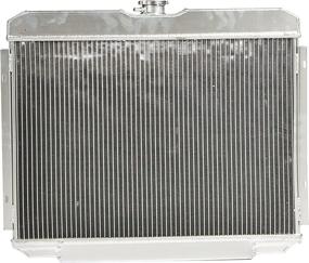 img 2 attached to 🏎️ High Performance DNA Motoring Tri Core Aluminum Racing Radiator for Mustang/Cougar XR7, Fairlane/Ranchero - 3-Row, 24" x 16.25" x 2.25