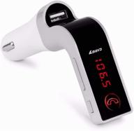 🚗 tianshili bluetooth fm transmitter for car: handsfree car kit with mic/tf card/usb drive/aux play - silver logo