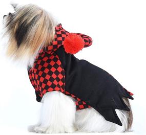 img 2 attached to 🐶 Winter Hooded Warm Pet Apparel: Stylish and Cozy Dog Clothes for Small to Medium Sized Dogs - Perfect for Indoor & Outdoor Use, Christmas Party Cosplay (Size L)