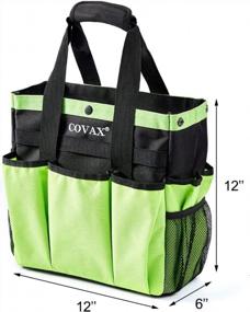img 3 attached to Heavy-Duty Garden Tool Bag With Pockets - Tote Storage Organizer For Gardening Kit And Necessities (Bag Only)