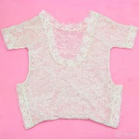 img 3 attached to 👶 Udobuy Soft Infant Baby Girl Lace Romper Sunsuit Bodysuit for Newborn Photography Props