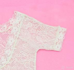 img 2 attached to 👶 Udobuy Soft Infant Baby Girl Lace Romper Sunsuit Bodysuit for Newborn Photography Props