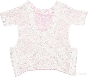 img 4 attached to 👶 Udobuy Soft Infant Baby Girl Lace Romper Sunsuit Bodysuit for Newborn Photography Props