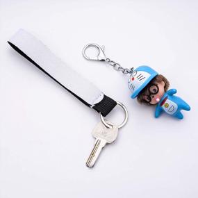 img 2 attached to Bulk Women'S Strap Key Chain Lanyard Wristlet Sublimation Blanks For Keychain And Lanyard