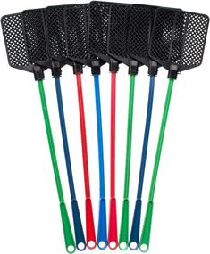 img 3 attached to OFXDD Rubber Fly Swatter Pack - Heavy Duty, Long-Reach Pest Control Tool for Effective Fly Swatting - Assorted Colors (8 Pack)