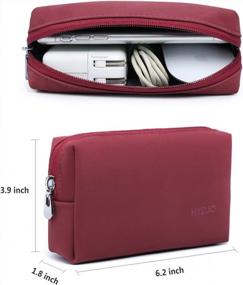 img 1 attached to 13 Inch Laptop Sleeve For MacBook Pro & Air – Compatible With M1/M2 Models – Faux Suede Leather In Trendy Wine Red With Accessory Bag